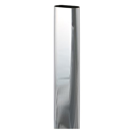 TIMCO Wardrobe Rail Oval Polished Chrome - 30 x 15 x 1219