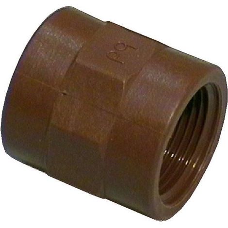 MANICOTTO IN POLIPROPILENE MARRONE 3/4'' FF