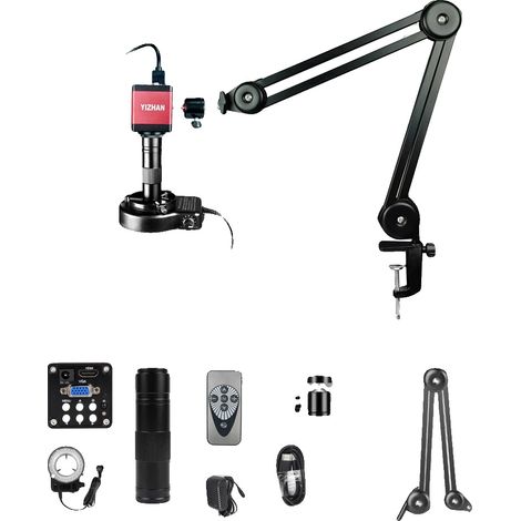 Microscopio digital, resolución 4K, aumento de 500X, GC2083 PLUS de 13 MP, zoom de 150X + 215X (1/2)