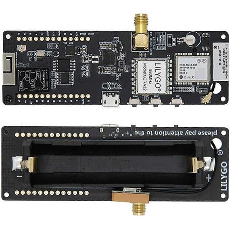 Module sans fil LILYGO Meshtastic T-Beam V1.2 LoRa ESP32 GPS NEO-6M WiFi Bluetooth 923 MHz (1/5)