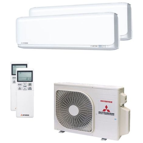 Klimaanlage Mitsubishi Heavy SRK 20 ZSX-WF + SRK 25 ZSX-WF + SCM 45 ZS-W - 4,55,3kW KühlenHeizen