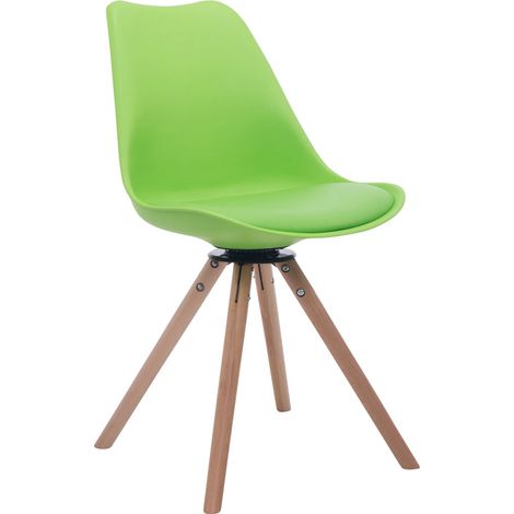 Sedia design Troyes Girevole Similpelle Rotondo verde natura (1/3)