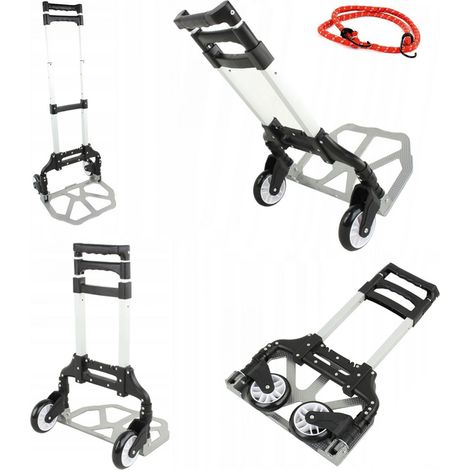 Carro de transporte plegable de aluminio Kraft&Dele de 80 kg (1/5)