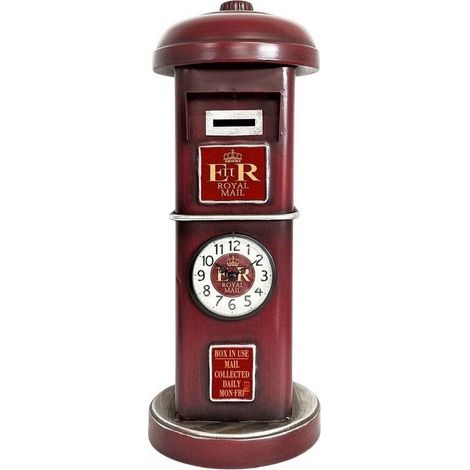 Table Clock - L42 x W17 x H17 cm