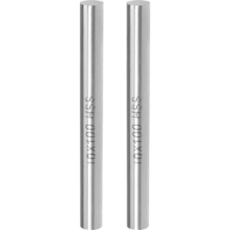 Rond Acier Tige Haute Vitesse Diamètre 10mm Longueur 100mm 2 Pcs (1/5)