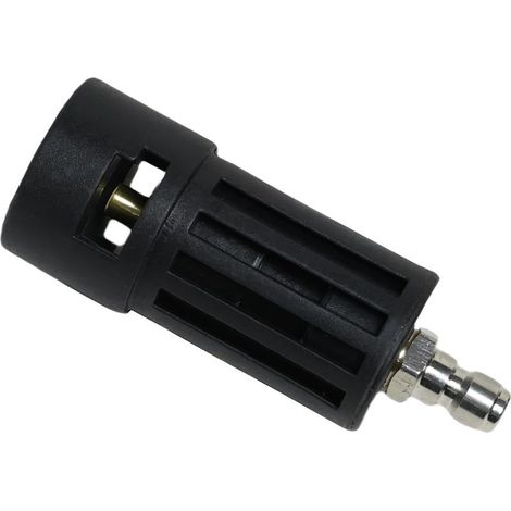 Adaptateur pour Nettoyeur Haute Pression Compatible avec Kärcher K1-K7,Raccord Rapide à Baïonnette 1/4" pour Accessoires Nettoyage Haute Pression et Tuyaux (Black) (1/5)