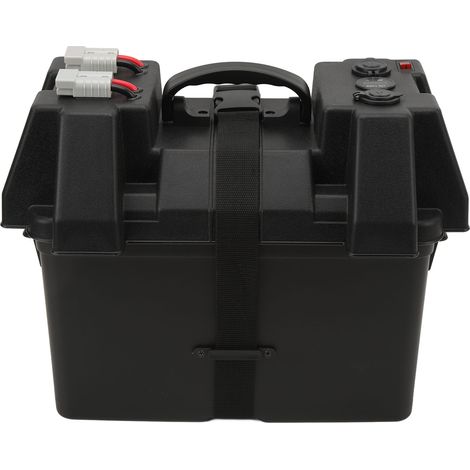 Boîtier de batterie portable pour voiture, interface USB 5V 1A 2.1A, prise allume-cigare 12V 20A, compatible avec les batteries de camping-cars et de remorques. (1/5)