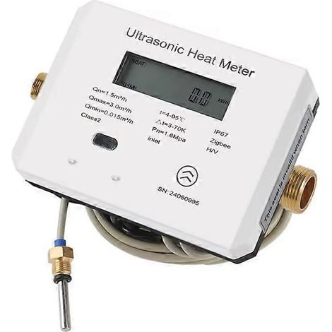 Compteur de chaleur ultrasonique intelligent ND15 avec écran LCD pour climatiseur, compteur d'eau chaude et froide, compteur d'énergie de chauffage, compatible Tuya (1/5)