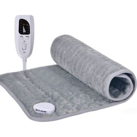 Sous-couverture électrique, 60 x 30 cm, arrêt automatique, protection contre la surchauffe, 6 réglages de température, lavable, chauffe-matelas adapté à tous les matelas standard (1/5)