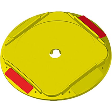 1PZ BASETTA INCAVO TONDO CON CATARIFRANGENTE cm 21,1 x 21,6 x h.2,2 (esterno)