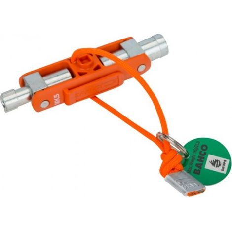 BAHCO - Clé en croix multi-empreintes, cordon Dyneema, pr le travail en hauteur, 97x25mm