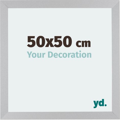 Cadre Puzzle 50x50 cm - cm - Argent Mat - MDF - Mura. (1/5)