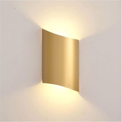Applique Murale LED Moderne et créative, dorée, Style Post-Moderne, luminaire Luxe for Chambre à Coucher, Salle à Manger, Chevet, Salon, lumière Chaude/Froide(Gold,Warm-Light) (1/4)