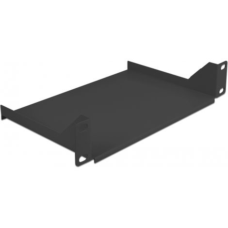 Delock Estante de 10 para armario de red 1U negro