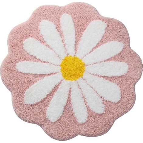 Tapis De Bain - 60 x 60 cm - Antidérapant Dos TPR - Lavable En Machine - Pour Salle De Bain Chambre Cuisine - 1 Pièce (1/5)