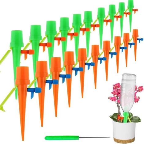 Automatisches Tropfbewässerungsset - 21-teilig - Einstellbare Wasserhähne - Wassersparsystem - Für Innen- und Außenbereich