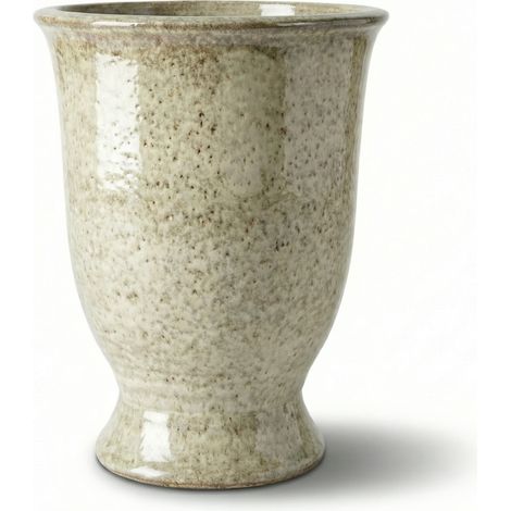 Provencelia Pflanzkübel Arthur Ø32 cm Höhe 39 cm frostbeständig, keramisch, handgefertigt, Weißer Tiger (1/5)