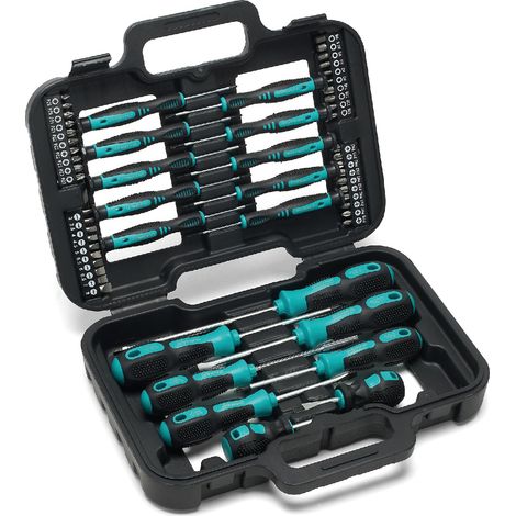 OVERMUST - Set di Cacciaviti Magnetici Precisione Kit 58 Pezzi Professionali Taglio, Croce, Torx Per Bricolage e Riparazione di Laptop, Tablet, Smartphone Multicolor, Acciaio Cr-V (1/5)