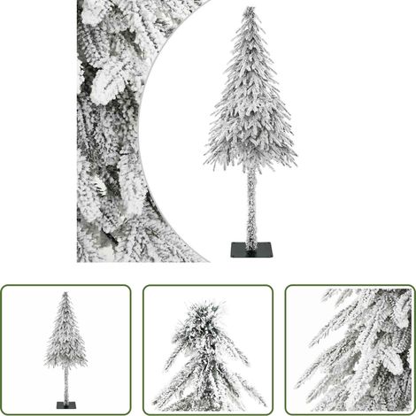 Weihnachtsbaum Innen -  Künstlicher Weihnachtsbaum mit Ständer Weiß 76 x 76 x 180 cm (1/5)