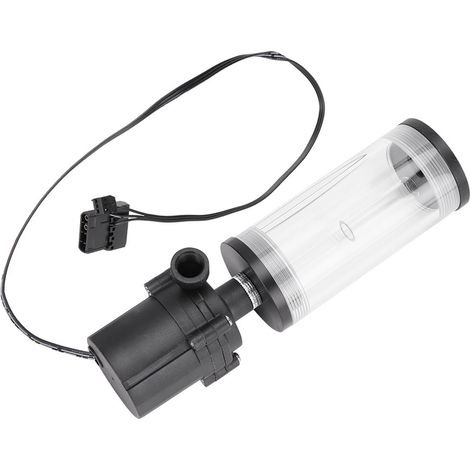 Système de refroidissement pour processeur avec pompe cylindrique, réservoir d'eau isolé et étanche pour PC (1/5)