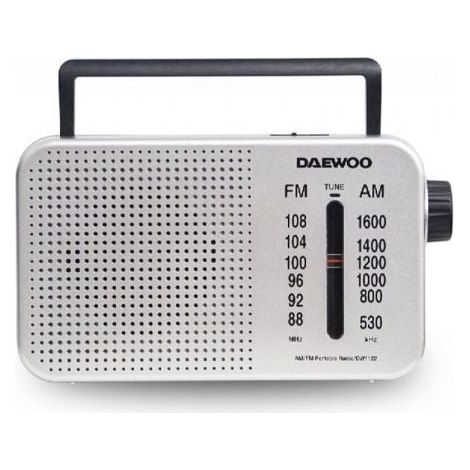 Radio Portátil Daewoo DW1122/ Plata