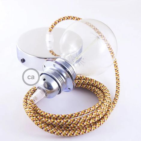 Lampe suspension Creative Cables rx01 pixel cuivre 1 m (1/3)