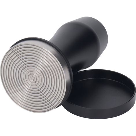 Pilon à café en alliage d'aluminium calibré avec base en acier inoxydable à ressort pour café maison, fond fileté 53 mm (1/5)