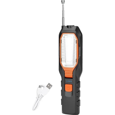 Ensemble de LED COB Lampe de Travail USB Rechargeable Voiture Réparation Lampes Nuit Travail Puissant Lanterne D'urgence Voyager Orange (1/5)