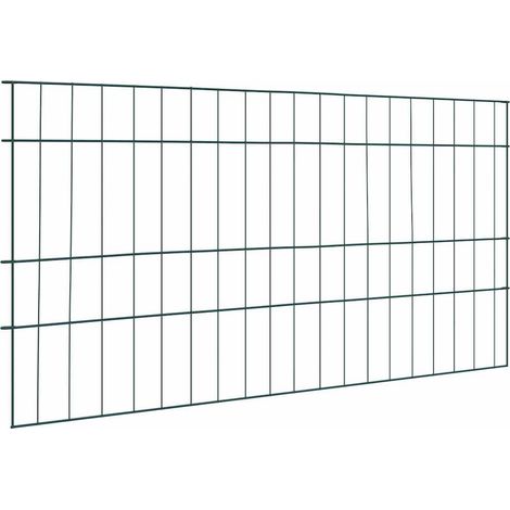 Teichzaun Set 5 pcs Grün 100 x 50 cm Stahl