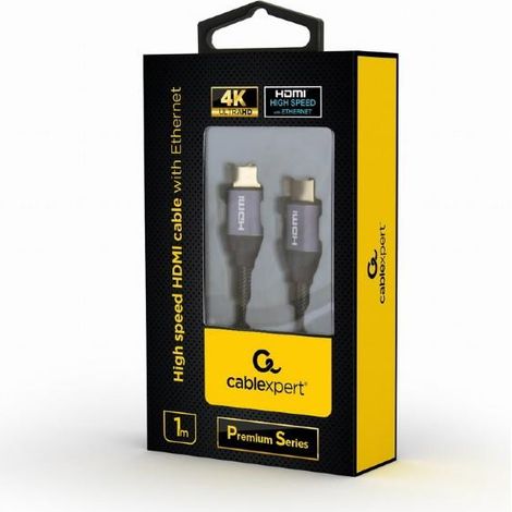 Gembird CCBP-HDMI-1M cable HDMI HDMI tipo A (Estándar) Gris (1/3)