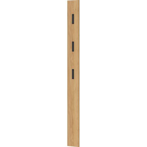 Garderobenpaneel Wandgarderobe in Eiche ABERDEEN-01 mit ausklappbaren Metallhaken, B/H/T ca. 15/170/3 cm (1/5)