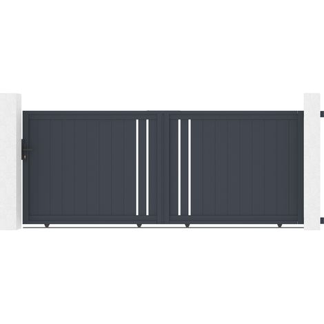 Puerta corredera de aluminio 3,5m GIONA 350 x 140 cm (1/5)