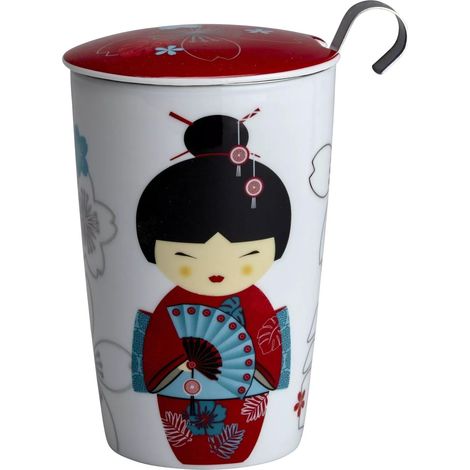 tasse à thé avec passoire et couvercle, little geisha, f (1/4)