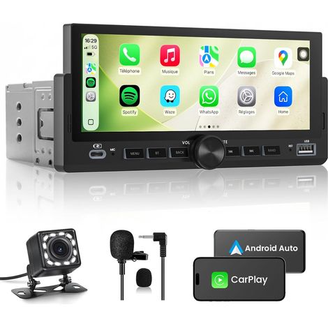 Autoradio 1 DIN, CarPlay Voiture (1/5)