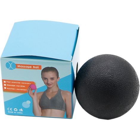 Praktischer TPE-Massageball, Lacrosse-Fitnessball, Therapieball, Gymnastikball, Entspannungsball, Yogaball, Muskelentspannung, Sportgerät (1/3)