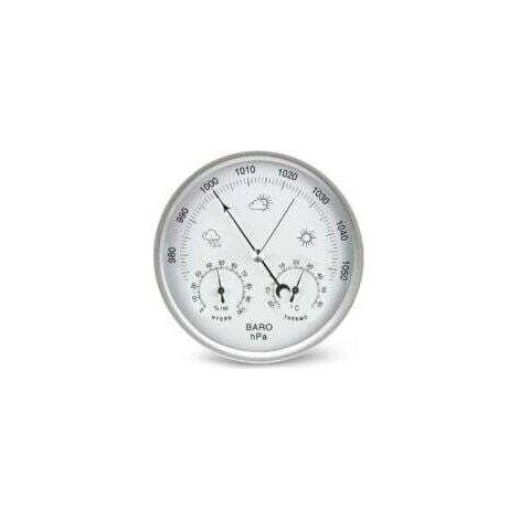 Station météo baromètre à cadran analogique avec thermomètre hygromètre mesures de pression atmosphérique simplicité et facile à lire, (1/5)