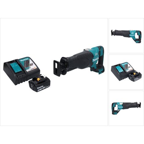 Makita DJR 187 RT1 Akku Reciprosäge Säbelsäge 18 V Brushless + 1x Akku 5,0 Ah + Ladegerät
