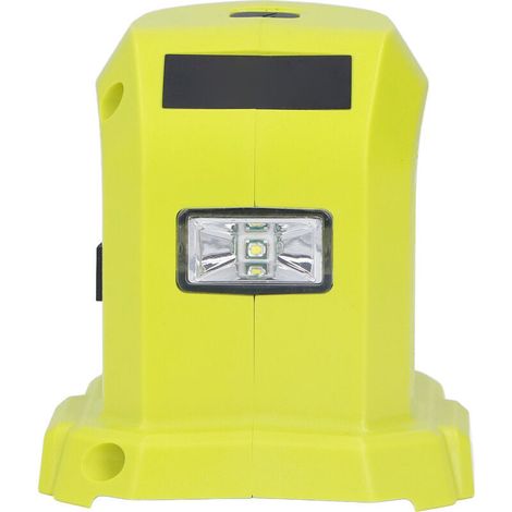 Convertisseur D'adaptateur Batterie, Convertisseur D'adaptateur Batterie au Lithium-ION Double Ports USB avec Lumières LED pour Ryobi P743 18V 14.4V, Chargeur et Convertisseurs, Sobre, convertisseur