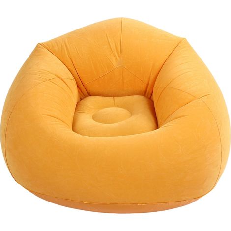 Pouf miniature, fauteuil gonflable, canapé gonflable moelleux, canapé gonflable portable, idéal pour la chambre, le salon et la lecture et la détente en extérieur. (1/5)