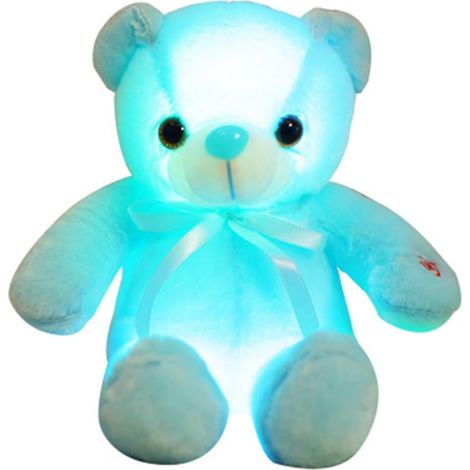 Peluche ours en peluche lumineux et coloré, panda endormi, veilleuse pour enfants