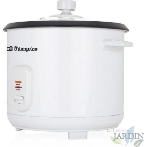 Cuociriso Orbegozo. Potenza 700 W. Capacità 1,8 L. Funzione mantenimento calore.