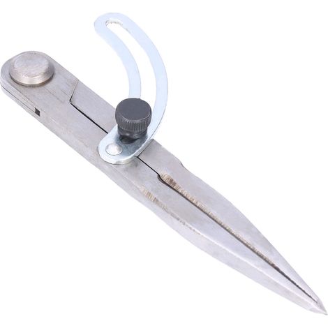 Compas à tirer en acier carbone réglable pour tracé bois cuir 106mm (1/5)
