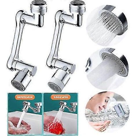 Rallonge de robinet 1080 avec filtre anti-éclaboussures rotatif et jet rotatif pour cuisine (1/5)