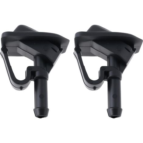 2 Pcs Replacement Wiper Nozzle 55156728AB Compatible with Wrangler JK 2002-2012 TJ 2002-2006 Black (1/5)