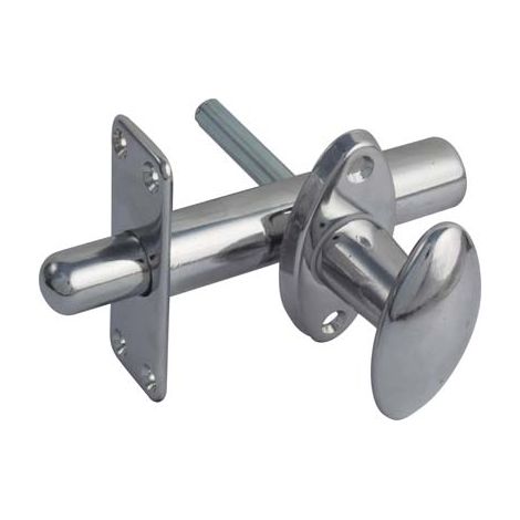 Paletto Notte Ottone Cromato Mm 80 con 25X65 con Incontro Mm 24X65