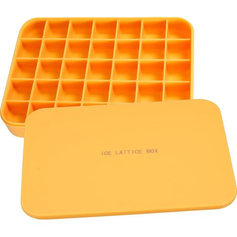 à Glaçons Grosse Capacité en Silicone Jaune Couvercle (1/5)