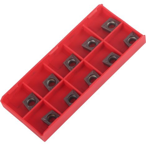 10 inserts en carbure CCMT09T304 VP15TF pour tour à métaux, coffret de rangement (1/5)
