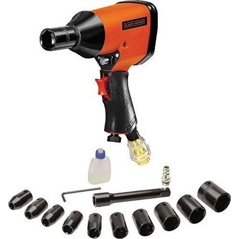 Black+Decker 160158XBND Chiave a impulsi nera ad alte prestazioni