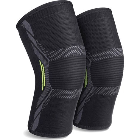 Genouillère pour le sport – Genouillère pour homme/femme, genouillères à compression élastique de qualité médicale pour l'exercice, l'arthrose. (1/5)
