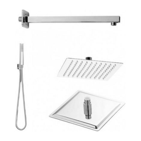 Kit soffione doccia restyling smart- quadrato Cromo LucidoMETAF